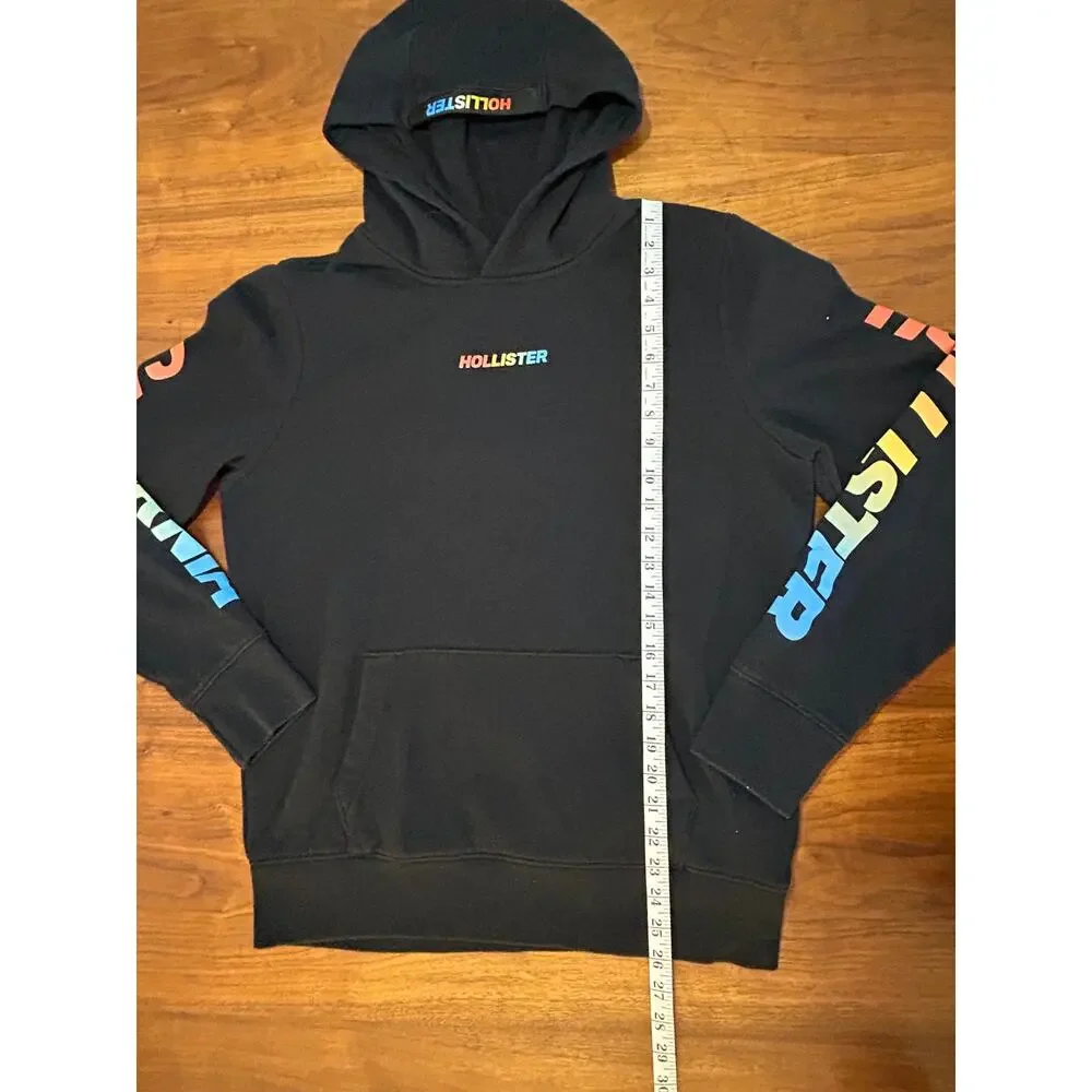 Black Rainbow Hollister California Hoodie | Hooded‎ Sweatshirt - (Men's M)